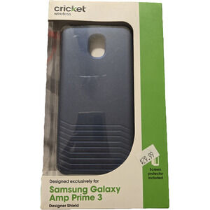 Cricket wireless Samsung galaxy Amp prime 3 phone case blue